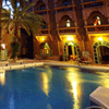 La piscine de la Kasbah Asmaa, le soir