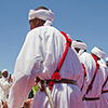 Le groupe des Gnaouas, pendant la danse