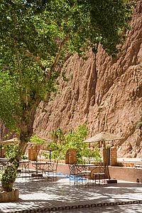 Terrasse de l'hôtel des Roches